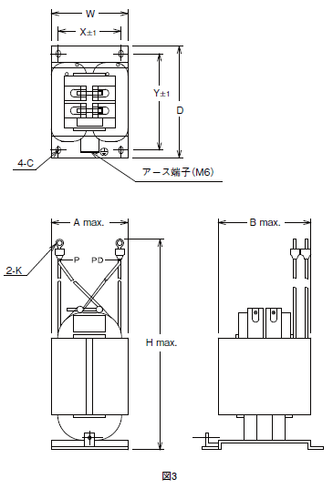 3G3MX2-V2 外形寸法 25 