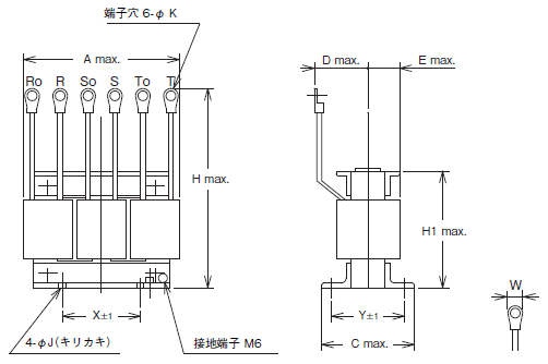 3G3MX2-V2 外形寸法 29 