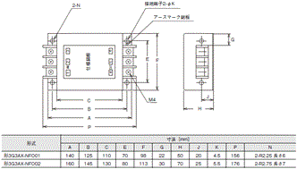 3G3MX2-V2 外形寸法 37 