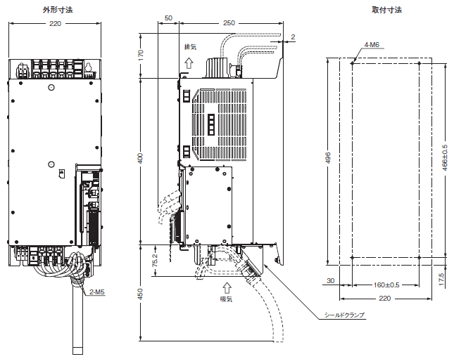 R88D-1SN□-ECT-51 外形寸法 7 