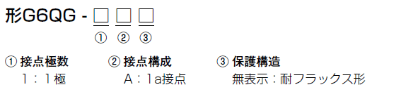 G6QG 形式/種類 1 