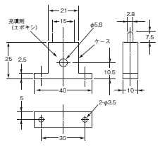E5CD-H 外形寸法 9 