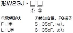 W2GJ 形式/種類 1 