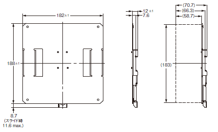 S8NR-S / S8R-BB 外形寸法 4 