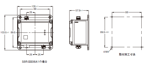 S8NR-S / S8R-BB 外形寸法 10 