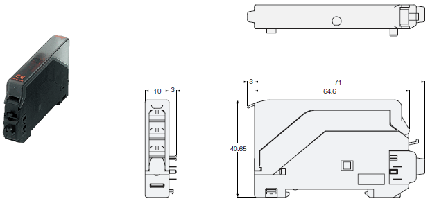 E3X-DRT21 / SRT21 / CIF11 外形寸法 7 