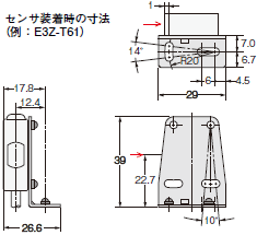 E3Z 外形寸法 11 