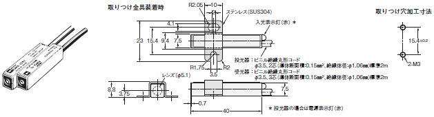 E3HF, E3HS, E3HT, E3HC 外形寸法 5 