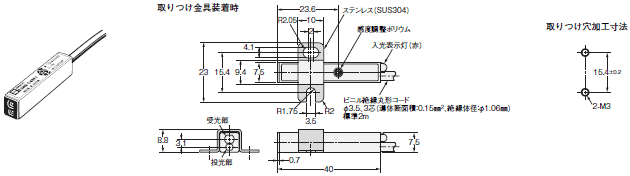 E3HF, E3HS, E3HT, E3HC 外形寸法 6 
