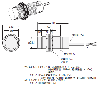 E2K-X 外形寸法 4 