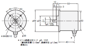 E6CP-A 外形寸法 2 