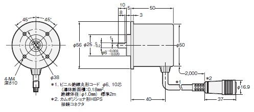 E6CP-A 外形寸法 4 
