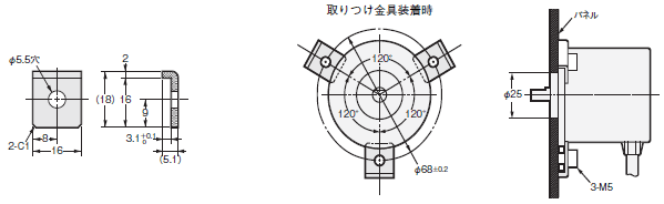 E6CP-A 外形寸法 7 