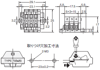 K7L-AT50□ / AT50D□□ 漏液検出器/外形寸法 | オムロン制御機器