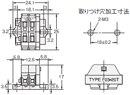 K7L-AT50□ / AT50D□□ 外形寸法 4 