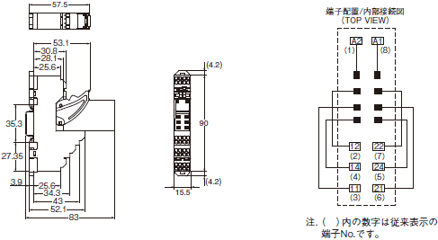 K7L-AT50□ / AT50D□□ 外形寸法 10 