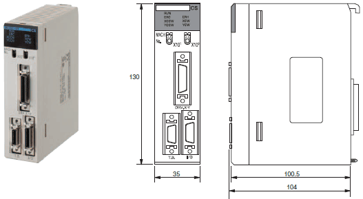 CS1W-MC□21-V1 外形寸法 5 