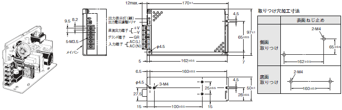 omron スイッチング・パワーサプライ スリムタイプ 300W AC100-240V入力 24V14A出力 正面取りつけタイプ (正式製品 通販 