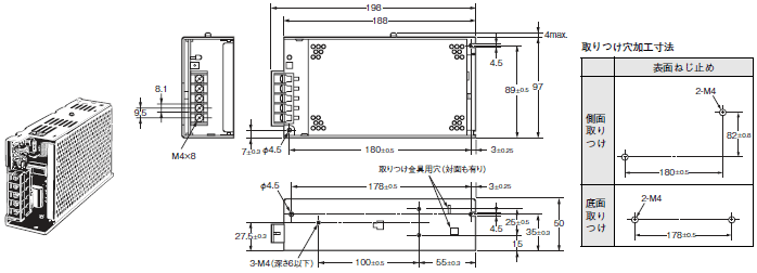 omron スイッチング・パワーサプライ スリムタイプ 300W AC100-240V入力 24V14A出力 正面取りつけタイプ (正式製品 通販 