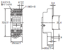 P2RFZ / P2RF, P2R, P7TF, PYFZ / PYF, PTFZ / PTF, PYD, PT, P7LF, PF, P2CF, PFA, P3G / P3GA, PL 外形寸法 22 