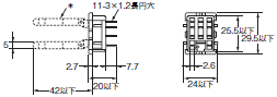 P2RFZ / P2RF, P2R, P7TF, PYFZ / PYF, PTFZ / PTF, PYD, PT, P7LF, PF, P2CF, PFA, P3G / P3GA, PL 外形寸法 42 