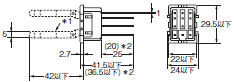 P2RFZ / P2RF, P2R, P7TF, PYFZ / PYF, PTFZ / PTF, PYD, PT, P7LF, PF, P2CF, PFA, P3G / P3GA, PL 外形寸法 43 