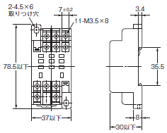 P2RFZ / P2RF, P2R, P7TF, PYFZ / PYF, PTFZ / PTF, PYD, PT, P7LF, PF, P2CF, PFA, P3G / P3GA, PL 外形寸法 52 