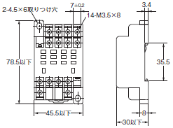 P2RFZ / P2RF, P2R, P7TF, PYFZ / PYF, PTFZ / PTF, PYD, PT, P7LF, PF, P2CF, PFA, P3G / P3GA, PL 外形寸法 53 