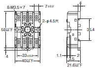 P2RFZ / P2RF, P2R, P7TF, PYFZ / PYF, PTFZ / PTF, PYD, PT, P7LF, PF, P2CF, PFA, P3G / P3GA, PL 外形寸法 72 