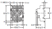 P2RFZ / P2RF, P2R, P7TF, PYFZ / PYF, PTFZ / PTF, PYD, PT, P7LF, PF, P2CF, PFA, P3G / P3GA, PL 外形寸法 73 