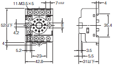 P2RFZ / P2RF, P2R, P7TF, PYFZ / PYF, PTFZ / PTF, PYD, PT, P7LF, PF, P2CF, PFA, P3G / P3GA, PL 外形寸法 74 