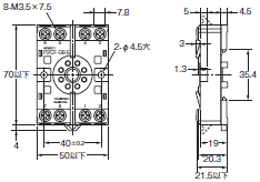 P2RFZ / P2RF, P2R, P7TF, PYFZ / PYF, PTFZ / PTF, PYD, PT, P7LF, PF, P2CF, PFA, P3G / P3GA, PL 外形寸法 78 