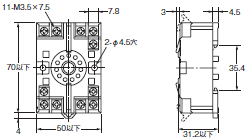P2RFZ / P2RF, P2R, P7TF, PYFZ / PYF, PTFZ / PTF, PYD, PT, P7LF, PF, P2CF, PFA, P3G / P3GA, PL 外形寸法 79 