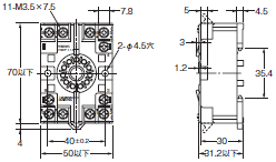 P2RFZ / P2RF, P2R, P7TF, PYFZ / PYF, PTFZ / PTF, PYD, PT, P7LF, PF, P2CF, PFA, P3G / P3GA, PL 外形寸法 80 