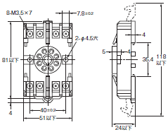 P2RFZ / P2RF, P2R, P7TF, PYFZ / PYF, PTFZ / PTF, PYD, PT, P7LF, PF, P2CF, PFA, P3G / P3GA, PL 外形寸法 82 
