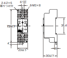 P2RFZ / P2RF, P2R, P7TF, PYFZ / PYF, PTFZ / PTF, PYD, PT, P7LF, PF, P2CF, PFA, P3G / P3GA, PL 外形寸法 19 