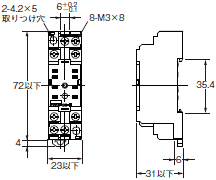P2RFZ / P2RF, P2R, P7TF, PYFZ / PYF, PTFZ / PTF, PYD, PT, P7LF, PF, P2CF, PFA, P3G / P3GA, PL 外形寸法 20 