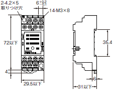 P2RFZ / P2RF, P2R, P7TF, PYFZ / PYF, PTFZ / PTF, PYD, PT, P7LF, PF, P2CF, PFA, P3G / P3GA, PL 外形寸法 24 