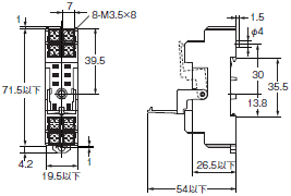 P2RFZ / P2RF, P2R, P7TF, PYFZ / PYF, PTFZ / PTF, PYD, PT, P7LF, PF, P2CF, PFA, P3G / P3GA, PL 外形寸法 4 