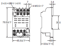 P2RFZ / P2RF, P2R, P7TF, PYFZ / PYF, PTFZ / PTF, PYD, PT, P7LF, PF, P2CF, PFA, P3G / P3GA, PL 外形寸法 54 