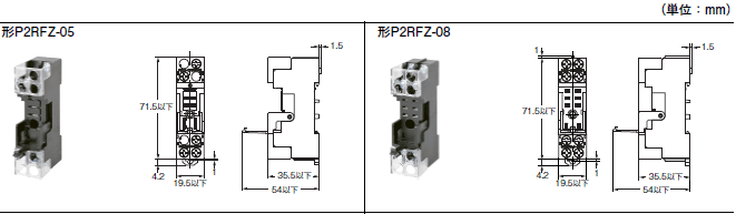 P2RFZ / P2RF, P2R, P7TF, PYFZ / PYF, PTFZ / PTF, PYD, PT, P7LF, PF, P2CF, PFA, P3G / P3GA, PL 形式/種類 36 