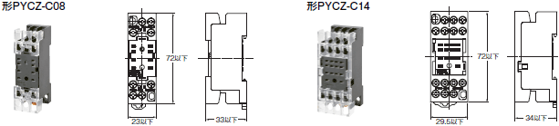 P2RFZ / P2RF, P2R, P7TF, PYFZ / PYF, PTFZ / PTF, PYD, PT, P7LF, PF, P2CF, PFA, P3G / P3GA, PL 形式/種類 44 