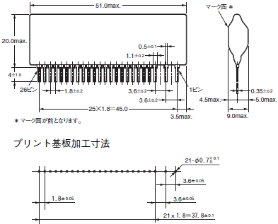 B7A 外形寸法 22 