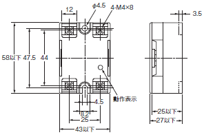 G3NA 外形寸法 2 