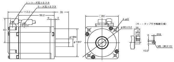 R88M-K, R88D-KN□-ECT 外形寸法 31 