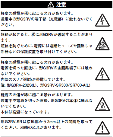 G3RV-SR ご使用の前に 5 