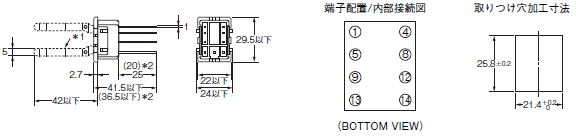 H3Y 外形寸法 36 