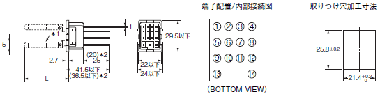 H3Y 外形寸法 38 