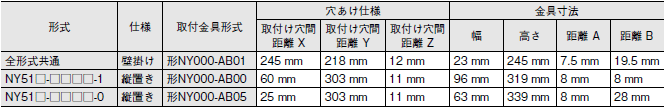 NY5□□-1 外形寸法 4 