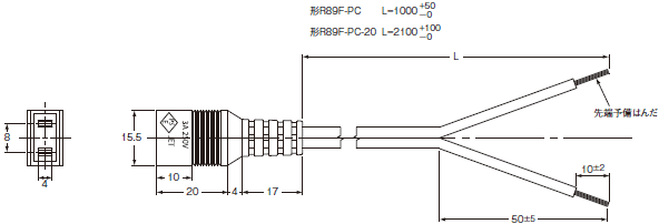 R89F-M 外形寸法 4 